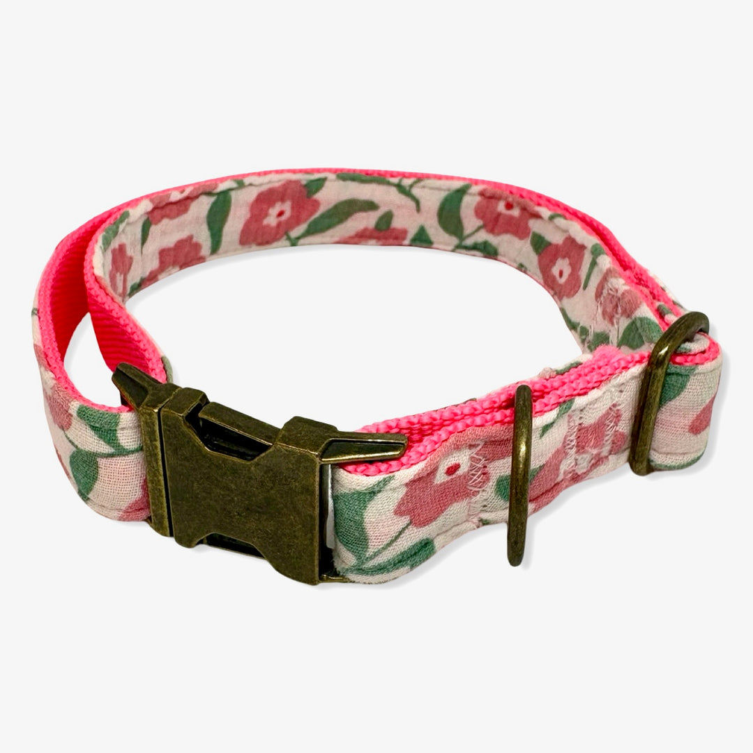 Collar para Perros Jardín de Rosas 🌸 – Colección Jardín de Verano | Hecho a Mano y Diseñado por Veterinarios