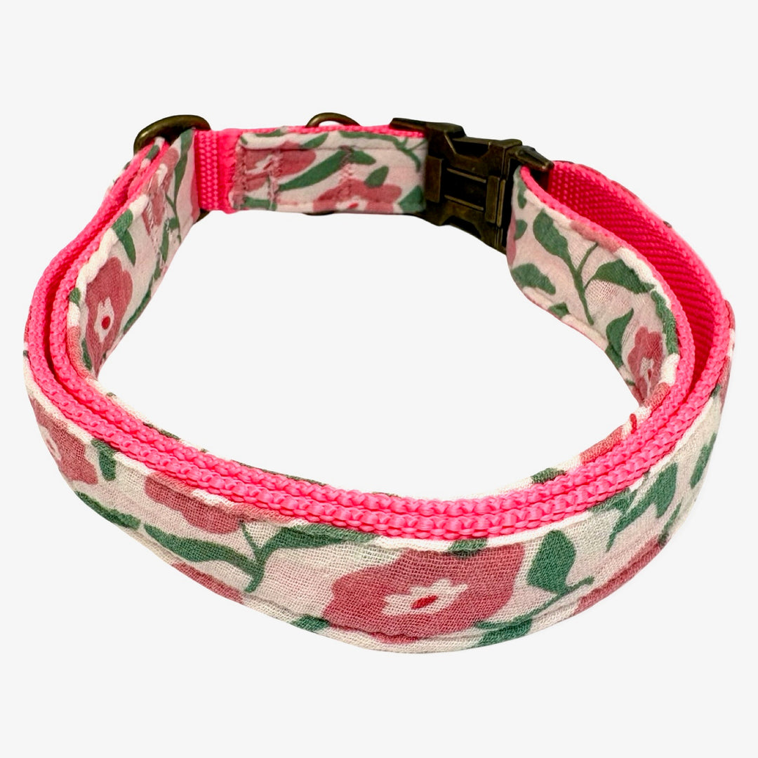 Collar para Perros Jardín de Rosas 🌸 – Colección Jardín de Verano | Hecho a Mano y Diseñado por Veterinarios
