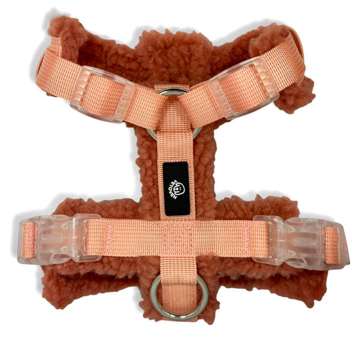 Arnés Merina Arcilla 🧡 – Calidez Natural, Diseño Veterinario y Confort en Tejido Suave