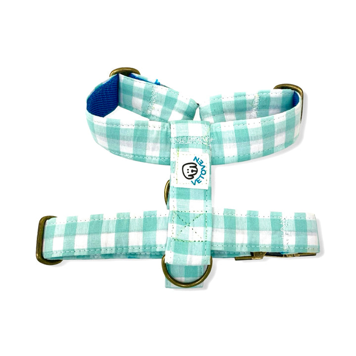 Arnés para perro Vichy Mar 🌊- Diseño en H, hecho a mano y diseñado por veterinarios