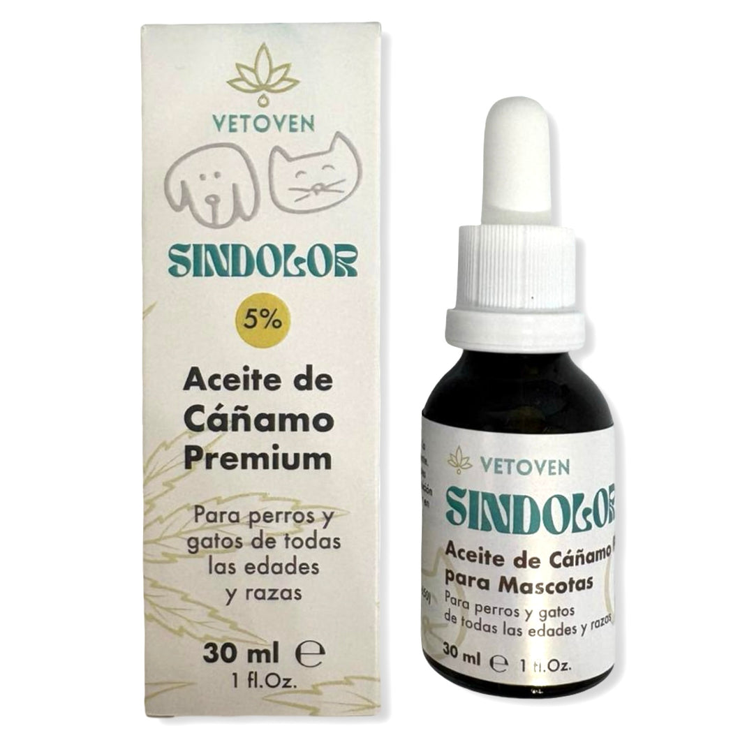 Aceite de Cáñamo Premium Vetoven 🌿  – SIN DOLOR para Perros y Gatos