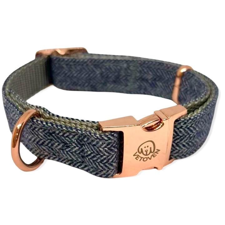 🖤 Collar para Perro “Sombra de Carbón” – Estilo Sobrio y Atemporal