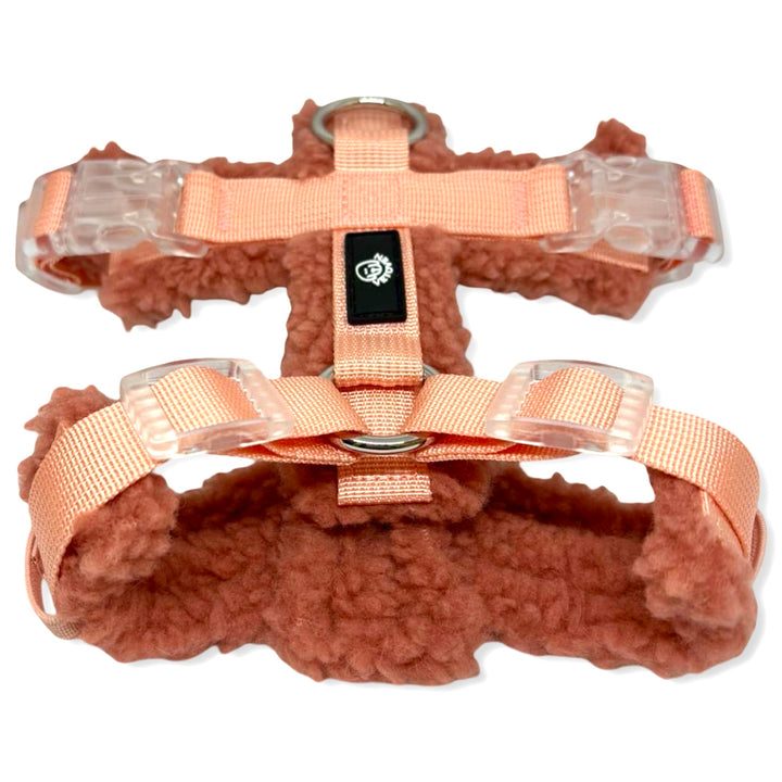 Arnés Merina Arcilla 🧡 – Calidez Natural, Diseño Veterinario y Confort en Tejido Suave