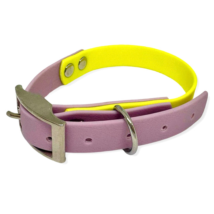 💦 Collar Playa Rosa – Waterproof Antimanchas y Antiolores (Rosa + Amarillo Neón)