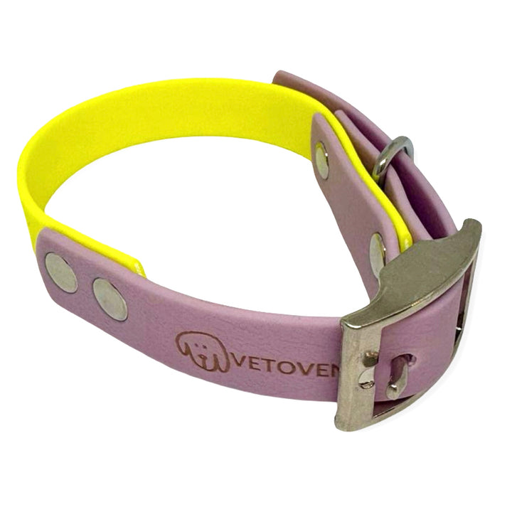 💦 Collar Playa Rosa – Waterproof Antimanchas y Antiolores (Rosa + Amarillo Neón)