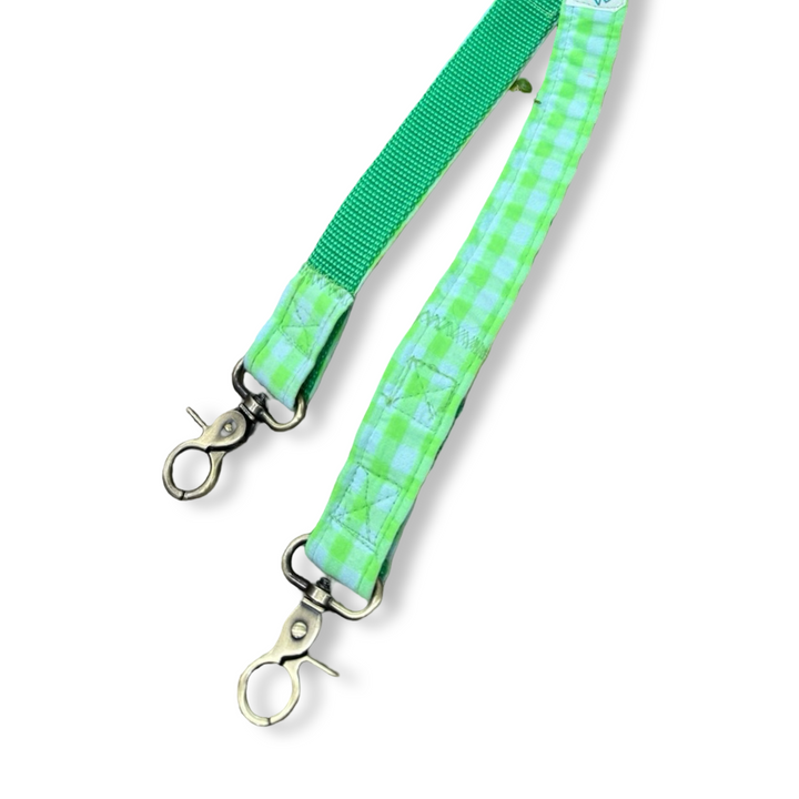 Correa Multiposición para Perros Vichy Neón Green 💚(2 m) – Manos Libres, Artesanal y Diseñada por Veterinarios
