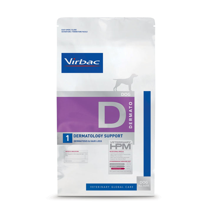 Virbac HPM D1 Dermatology Support | Pienso dermatológico para perros con picor y dermatitis