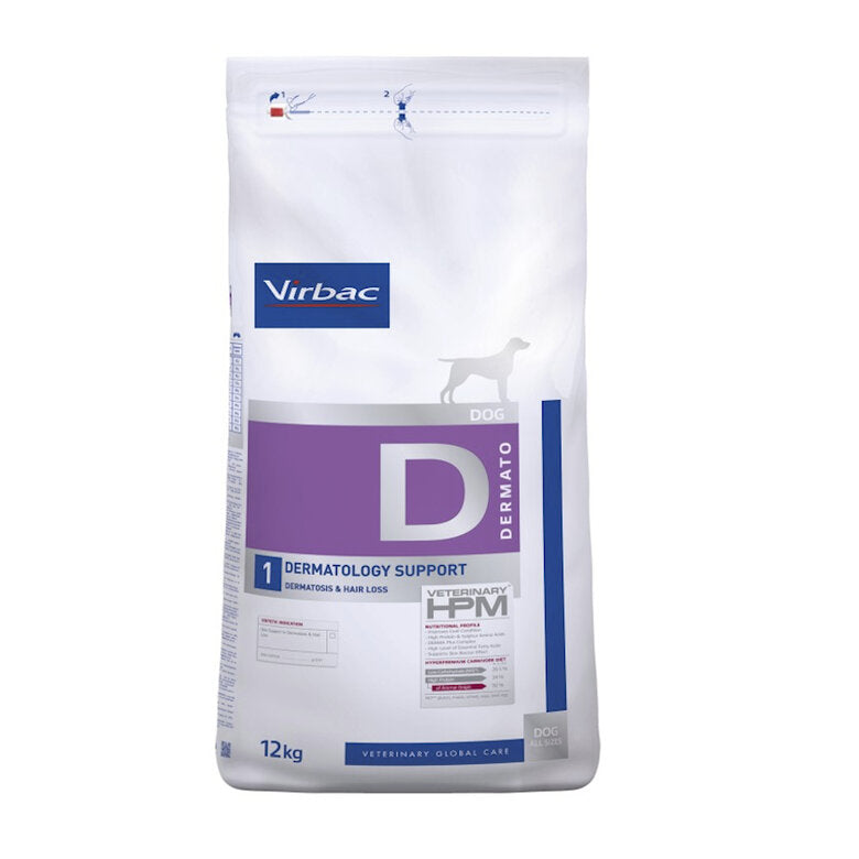 Virbac HPM D1 Dermatology Support | Pienso dermatológico para perros con picor y dermatitis